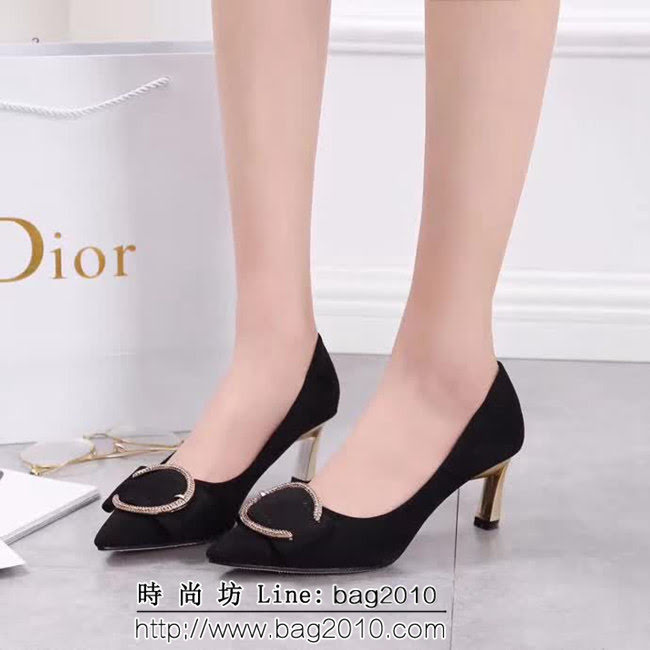 DIOR迪奧 2018秋季火爆款 高品質 C扣單鞋 QZS2021